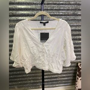 Marc New York by Andrew Marc BNWT linen blend top